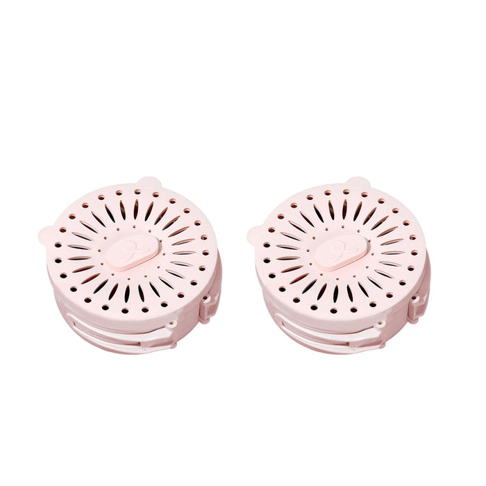 2 Pieces Colanders Bowl Draining Basket for Outdoor Activities Office Picnic Pink