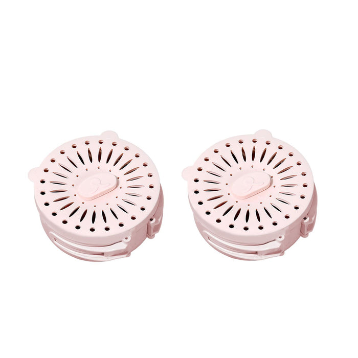 2 Pieces Colanders Bowl Draining Basket for Outdoor Activities Office Picnic Pink