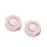 2 Pieces Colanders Bowl Draining Basket for Outdoor Activities Office Picnic Pink