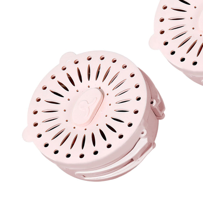 2 Pieces Colanders Bowl Draining Basket for Outdoor Activities Office Picnic Pink