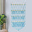 Wall Mounted Macrame Toy Organizer Storage Mesh Holder for Bedroom Kids Room Blue