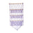 Wall Mounted Macrame Toy Organizer Storage Mesh Holder for Bedroom Kids Room Purple