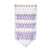 Wall Mounted Macrame Toy Organizer Storage Mesh Holder for Bedroom Kids Room Purple