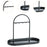 Jewelry Storage Rack Decor Sturdy Key Holder for Bedroom Entrance Countertop Black