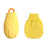 Hot Water Bottle with Cover Cute Water Heating Pad Small Feet Warmer for Bed Yellow