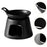 Tealight Candle Holder Fragrance Furnace Wax Melt for SPA Bedroom Meditation Black