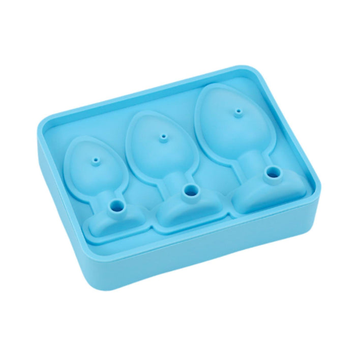 Ice Cubes Silicone Mould Three Sizes Grids Ice Cubes Maker for Beverage Cafe Blue