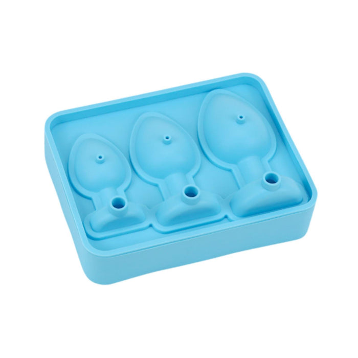 Ice Cubes Silicone Mould Three Sizes Grids Ice Cubes Maker for Beverage Cafe Blue