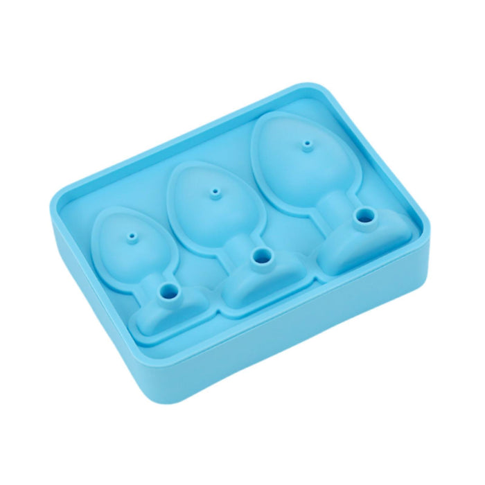 Ice Cubes Silicone Mould Three Sizes Grids Ice Cubes Maker for Beverage Cafe Blue