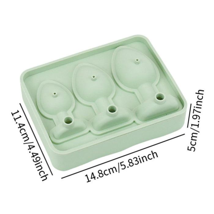 Ice Cubes Silicone Mould Three Sizes Grids Ice Cubes Maker for Beverage Cafe Green