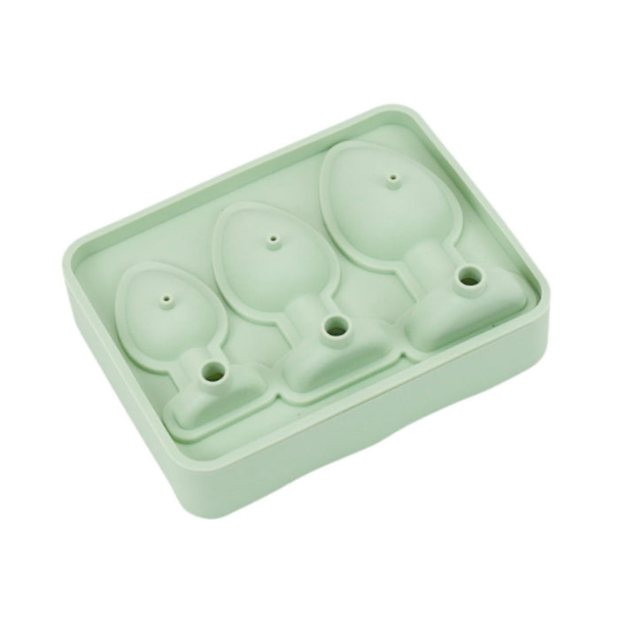 Ice Cubes Silicone Mould Three Sizes Grids Ice Cubes Maker for Beverage Cafe Green