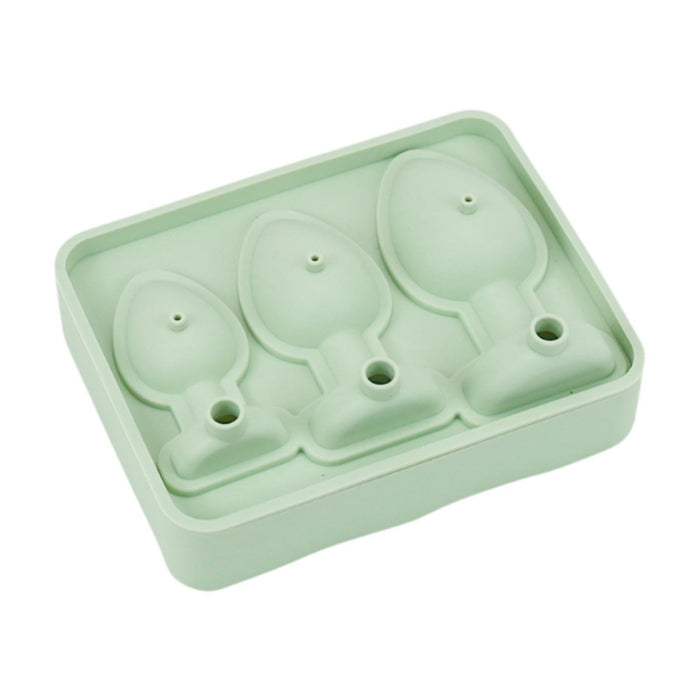 Ice Cubes Silicone Mould Three Sizes Grids Ice Cubes Maker for Beverage Cafe Green