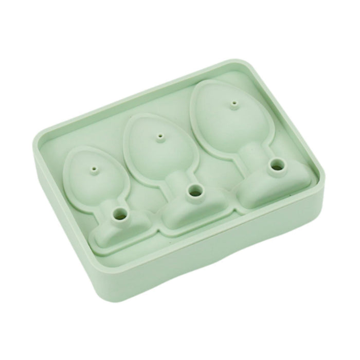 Ice Cubes Silicone Mould Three Sizes Grids Ice Cubes Maker for Beverage Cafe Green