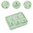 Ice Cubes Silicone Mould Three Sizes Grids Ice Cubes Maker for Beverage Cafe Green