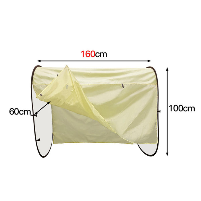 Clothes Rack Cover Closet Clothes Drying Rack Cover for Coat Trousers Skirts With Curtain 1.6 m