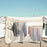 Clothes Rack Cover Closet Clothes Drying Rack Cover for Coat Trousers Skirts With Curtain 1.6 m