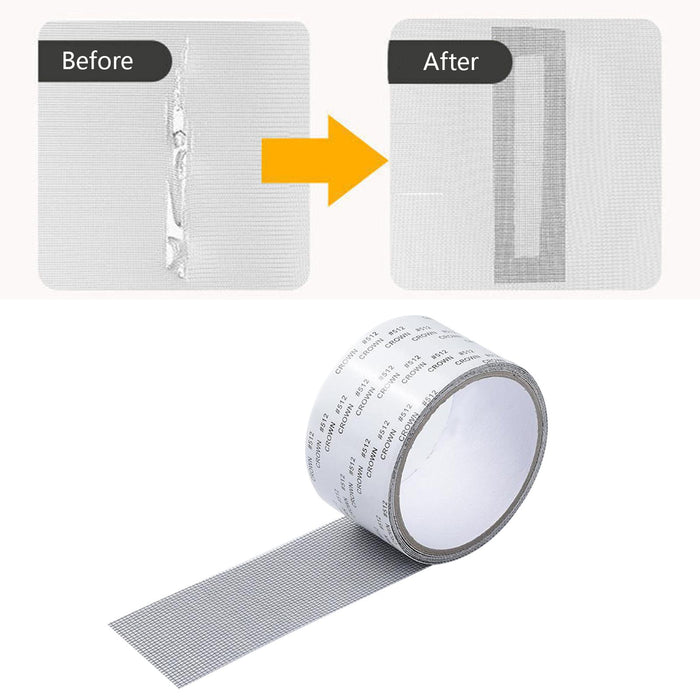 Window Screen Repair Tape Window Screen Patch Repair Kit 1 Piece Dark Gray