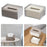 Tissue Holder Classic Facial Paper Holder Tissue Case for Hotel Bedroom Home Gray Brown