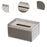 Tissue Holder Classic Facial Paper Holder Tissue Case for Hotel Bedroom Home Gray Brown