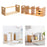 Desktop Bookshelf Practical Portable Counter Top Bookcase for Home Documents