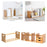 Desktop Bookshelf Practical Portable Counter Top Bookcase for Home Documents