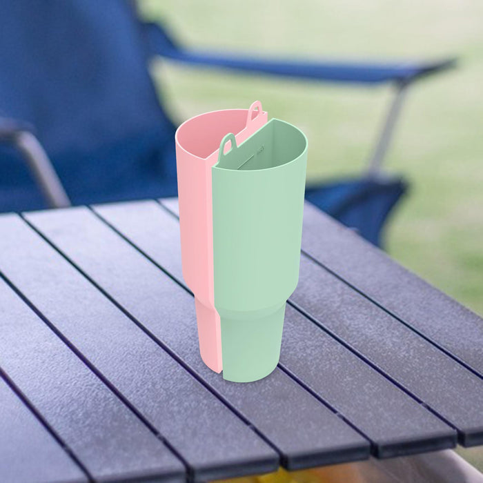 Cup Dividers for 40oz Cup Portable Drink Separators for Holiday Office Beach Green Pink