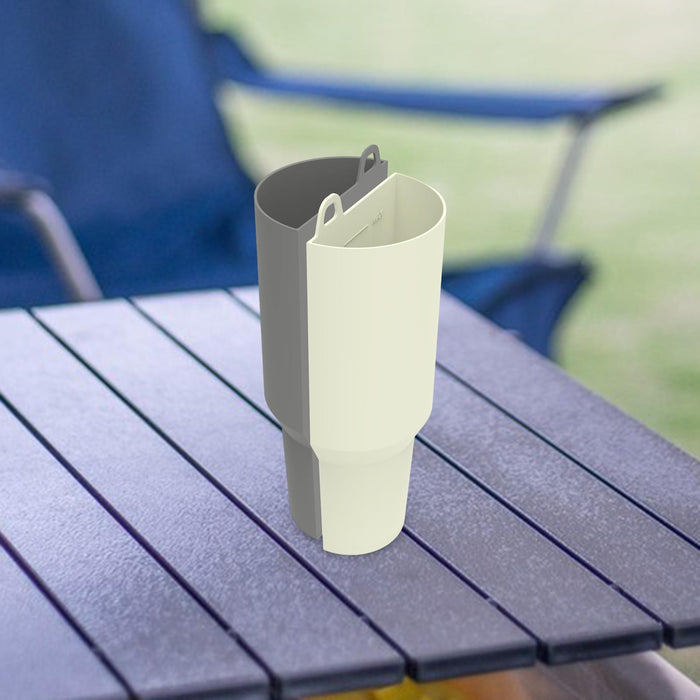 Cup Dividers for 40oz Cup Portable Drink Separators for Holiday Office Beach Gray Beige