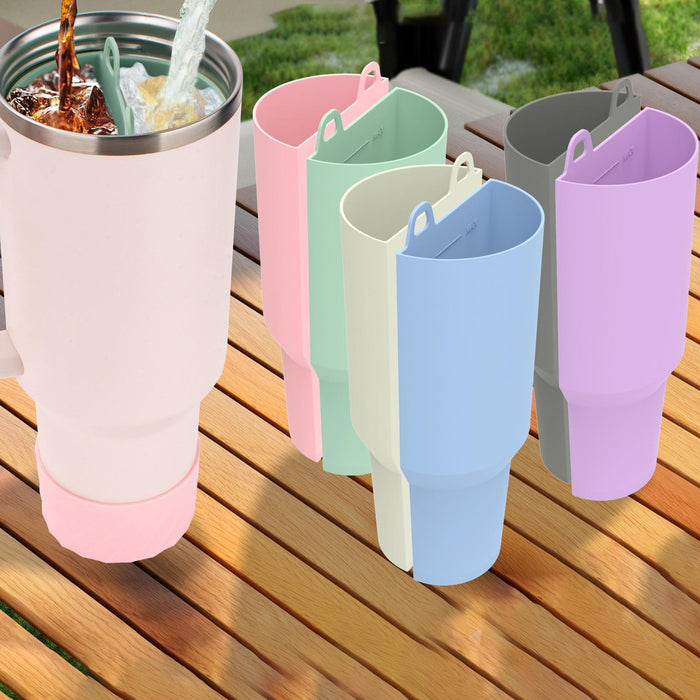 Cup Dividers for 40oz Cup Portable Drink Separators for Holiday Office Beach Gray Beige