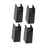 4 Pieces Bed Leg Risers Floor Protector Height Extenders for Home Couch Sofa Height 10 cm Black