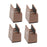 4 Pieces Bed Leg Risers Floor Protector Height Extenders for Home Couch Sofa Height 5 cm Brown