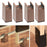 4 Pieces Bed Leg Risers Floor Protector Height Extenders for Home Couch Sofa Height 10 cm Brown