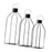 3Pcs Candle Lantern Stylish Candle Holder for Fireplace Birthday Party Porch