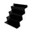 Crofta Riser Display Holder Clear Acrylic Makeup Organizer for Home Lipstick Retail 305x283x229mm Black