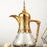 Arabian Thermal Coffee Pot Household Portable Luxury Insulated Coffee Carafe Gold