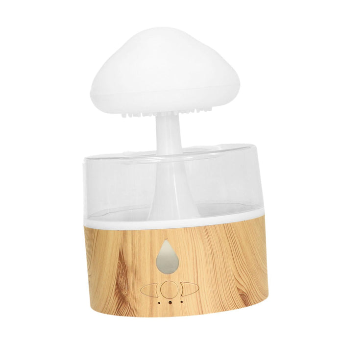 Crofta Rain Drop Air Humidifier 260ml with Light for Home Bedside Table Living Room