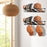 2x Wall Mounted Hat Racks Metal Baseball Caps Storage for Stores Dorm Office Black