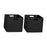 Crofta Woven Storage Basket Folding Sundries Organizer for Apartment Household Dorm Black 2pcs