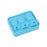 Crofta Silicone Ice Cubes Mould 3 Grids Ice Cubes Tray for Drinks Coffee Restaurant Blue