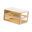 Crofta Makeup Organizer Desk Organizer with Drawers for Living Room Office Cabinets Pearl White