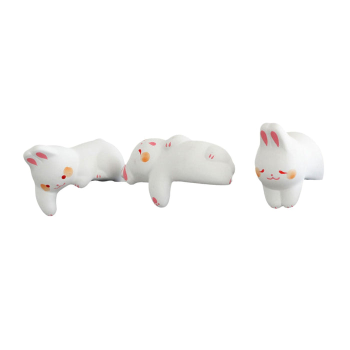 3Pcs Dashboard Decoration Crafts Car Decoration for Office Cabinet Bookshelf Rabbit