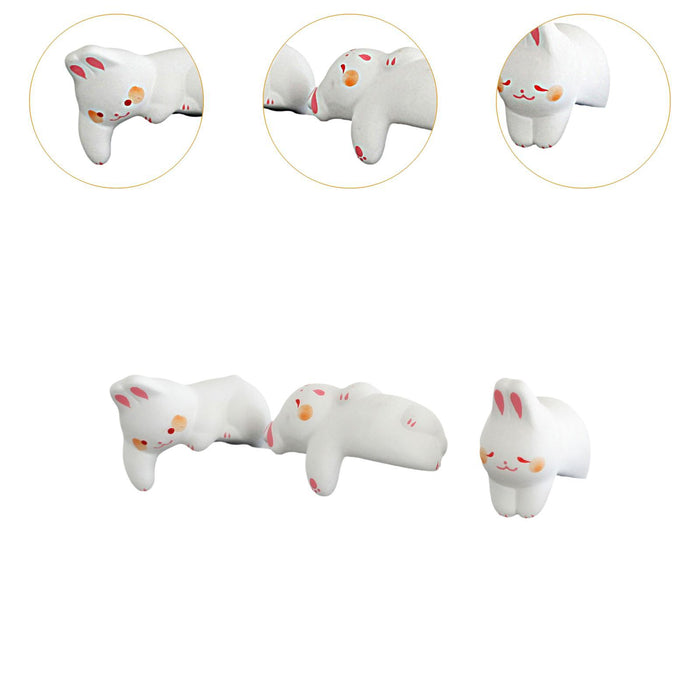 3Pcs Dashboard Decoration Crafts Car Decoration for Office Cabinet Bookshelf Rabbit