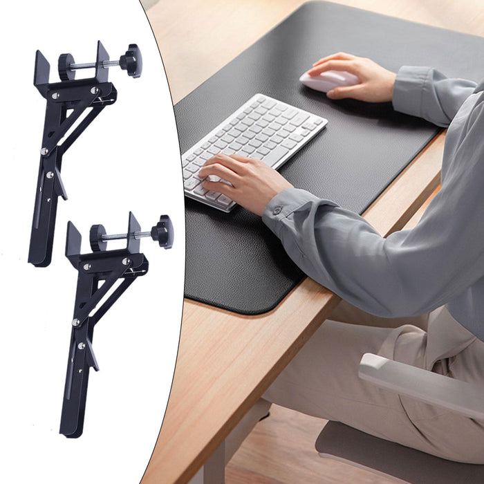 2 Pieces Keyboard Tray Support Computer Desk Extender Support for Study Room