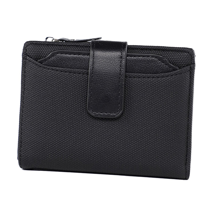 Crofta Small Wallet for Women Fashion Card Wallet for Shopping Street Business Trip Black