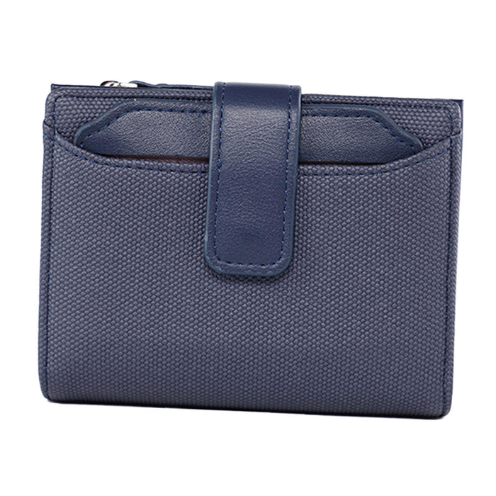 Crofta Small Wallet for Women Fashion Card Wallet for Shopping Street Business Trip Dark Blue