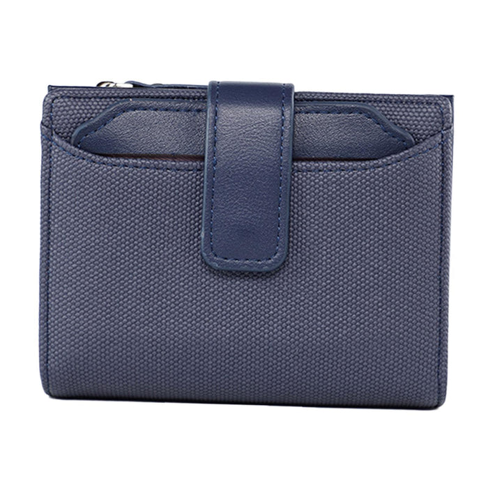 Crofta Small Wallet for Women Fashion Card Wallet for Shopping Street Business Trip Dark Blue