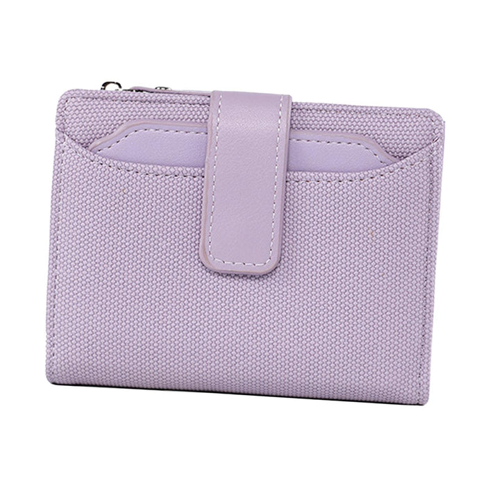 Crofta Small Wallet for Women Fashion Card Wallet for Shopping Street Business Trip Purple