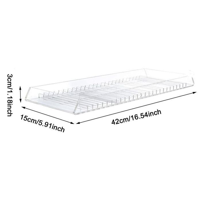 CD Holder Holds 25 Standard Cd Acrylic Tray Desktop Elegant CD Display Rack