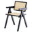 2 dining chairs, black, using rubber wood wood production,