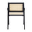 2 dining chairs, black, using rubber wood wood production,