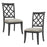 Crofta Wooden Frame Upholstered Dining Chairs set of 2,Mid Retro Chairs